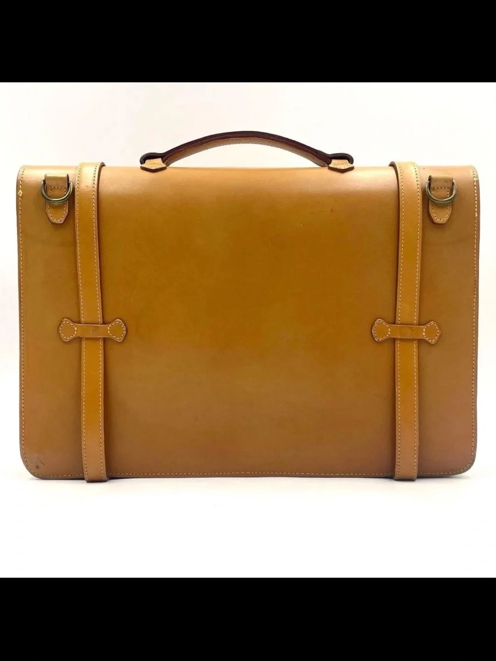 Mulberry Men's Leather Satchel in Warm Tan